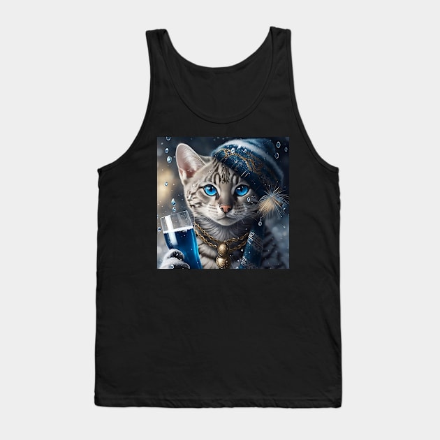 Bengal Cat Winter Wonderland Tank Top by Enchanted Reverie